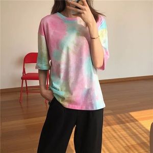 Tie-Dye Crewneck Women T-Shirt